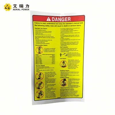 Decal 09440001 For Dingli suppliers